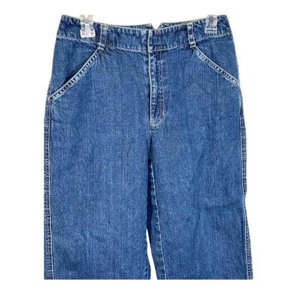 Vintage Liz Claiborne Mom Jeans High Waist Wide Leg Cropped Size 8 Petite Y2K - Picture 9 of 14